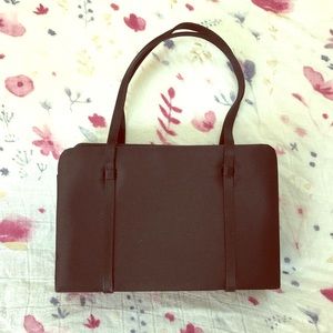 La Regale small black satin handbag